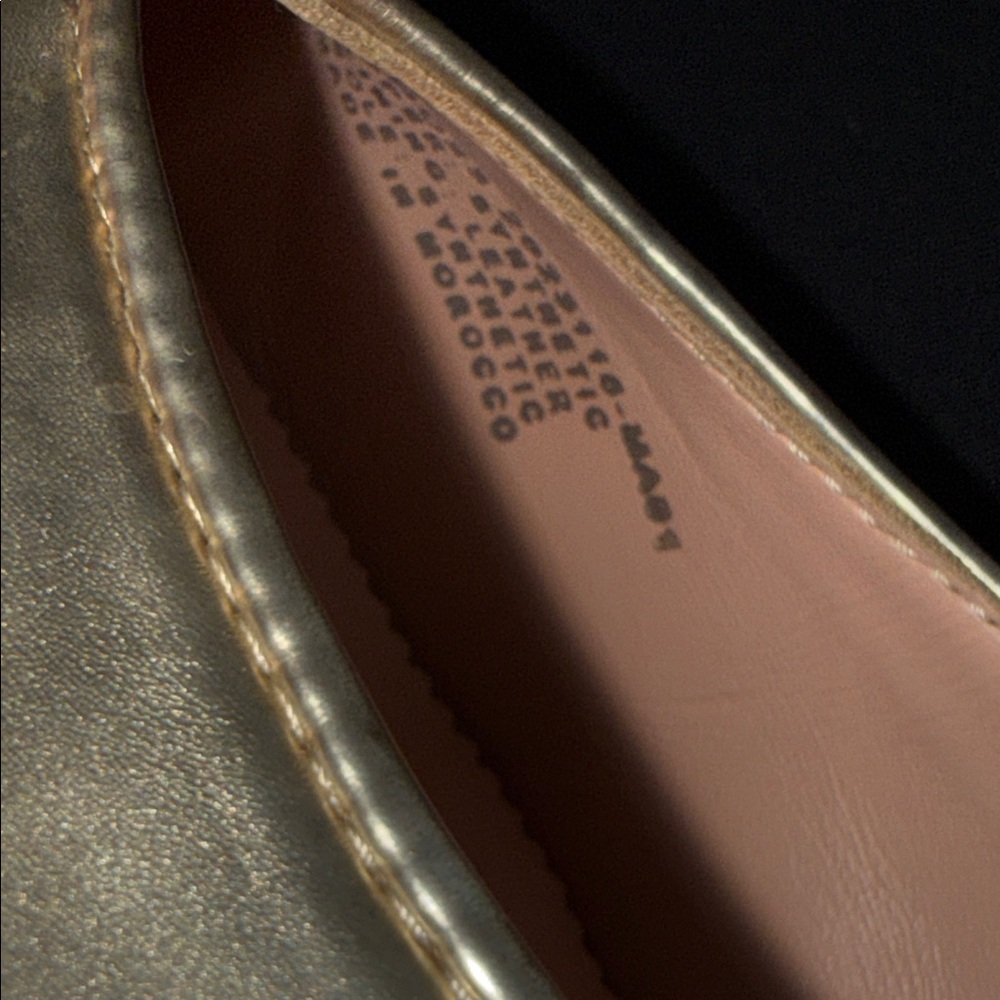 J. Crew Women's Anya Mary Jane flats in metallic - Picture 3 of 14